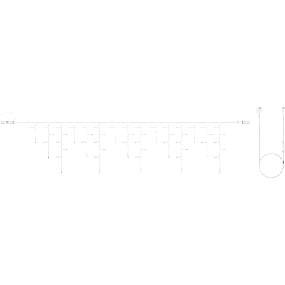 Eagle Connect 240 Warm White LED White Icicle Light 8m Image 2