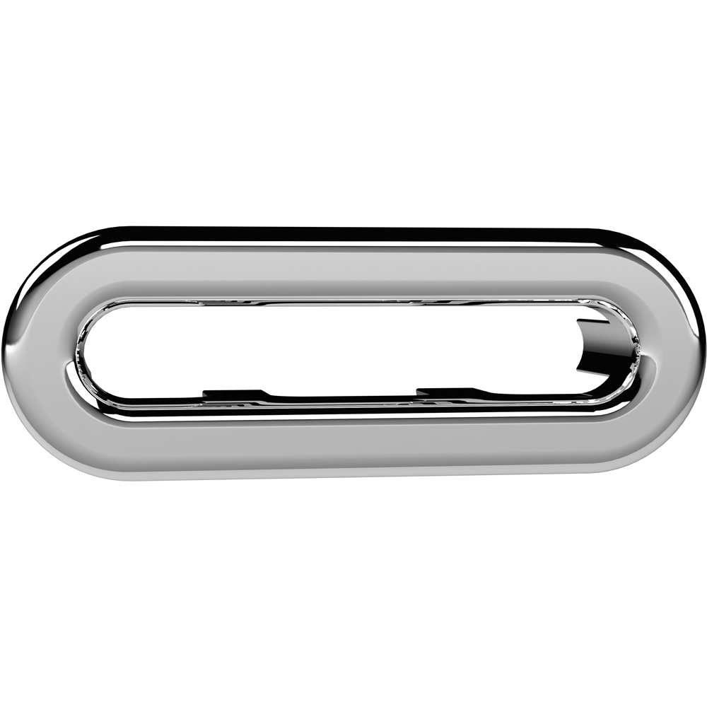 nuie BC Design Chrome Oval Overflow Cover Image 1