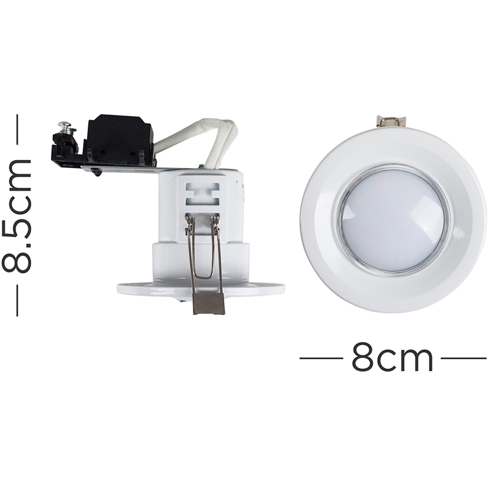 ValueLights White Cool White LED Ceiling Downlight 10 Pack Image 4