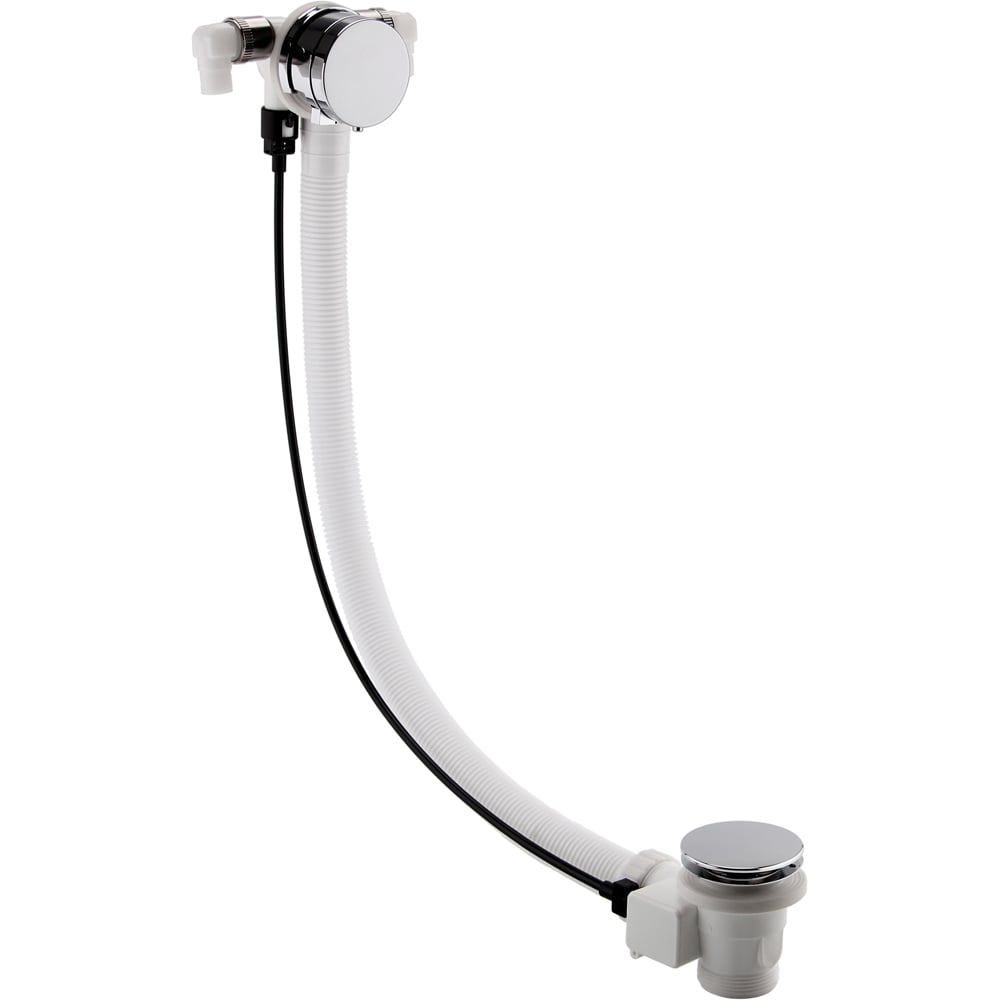 nuie Chrome Freeflow Bath Filler Image 1