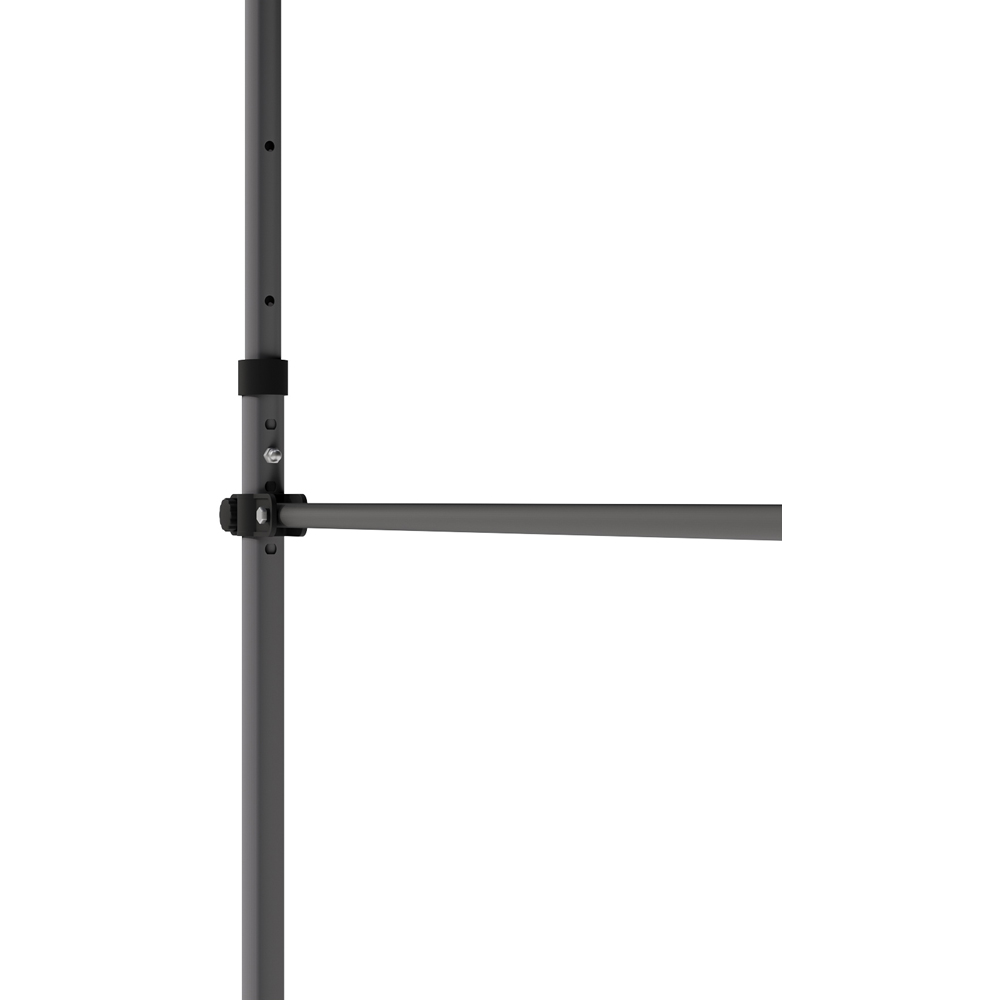 Living and Home Black Wavy Valance Retractable Height Adjustable Awning 2m Image 5