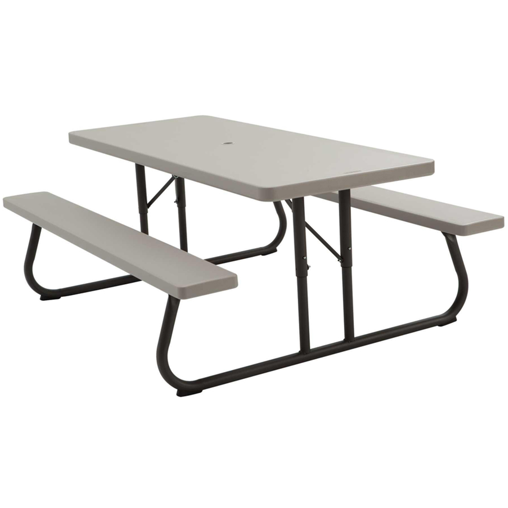 Lifetime Products 8 Seater Foldable Picnic Table Putty Image 2