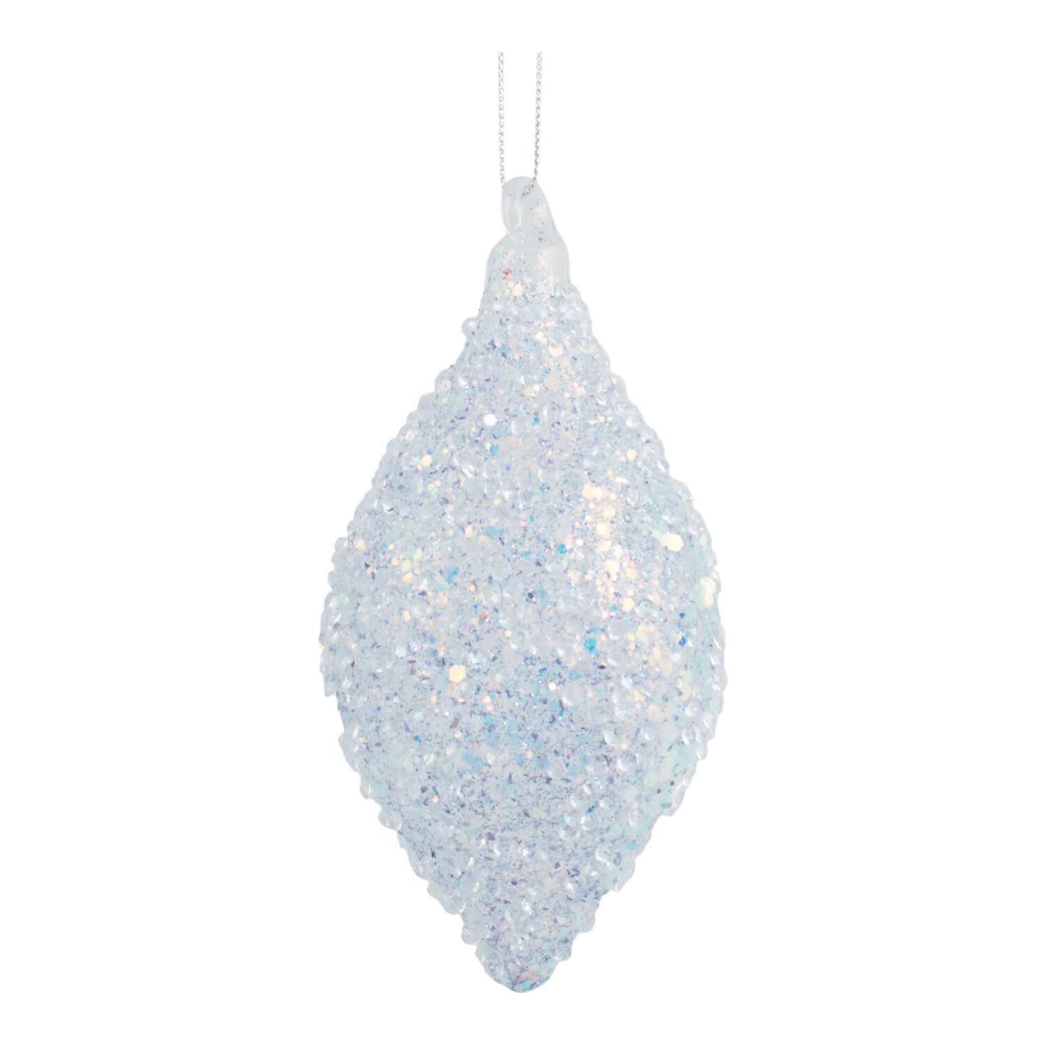 Icy Lilac Beaded Bauble or Droplet Image 2