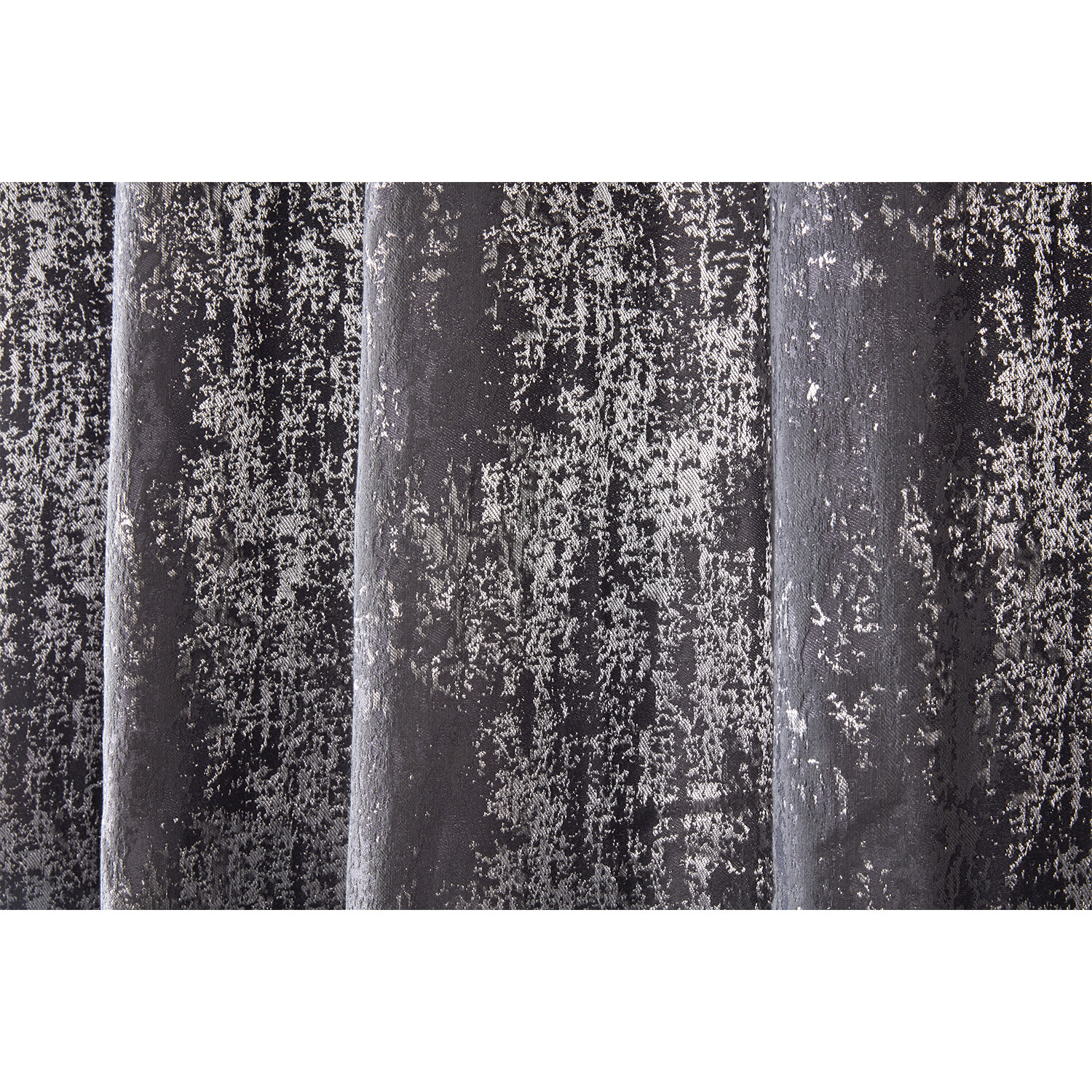 Divante Agadir Charcoal Jacquard Eyelet Curtains 229cm Image 4