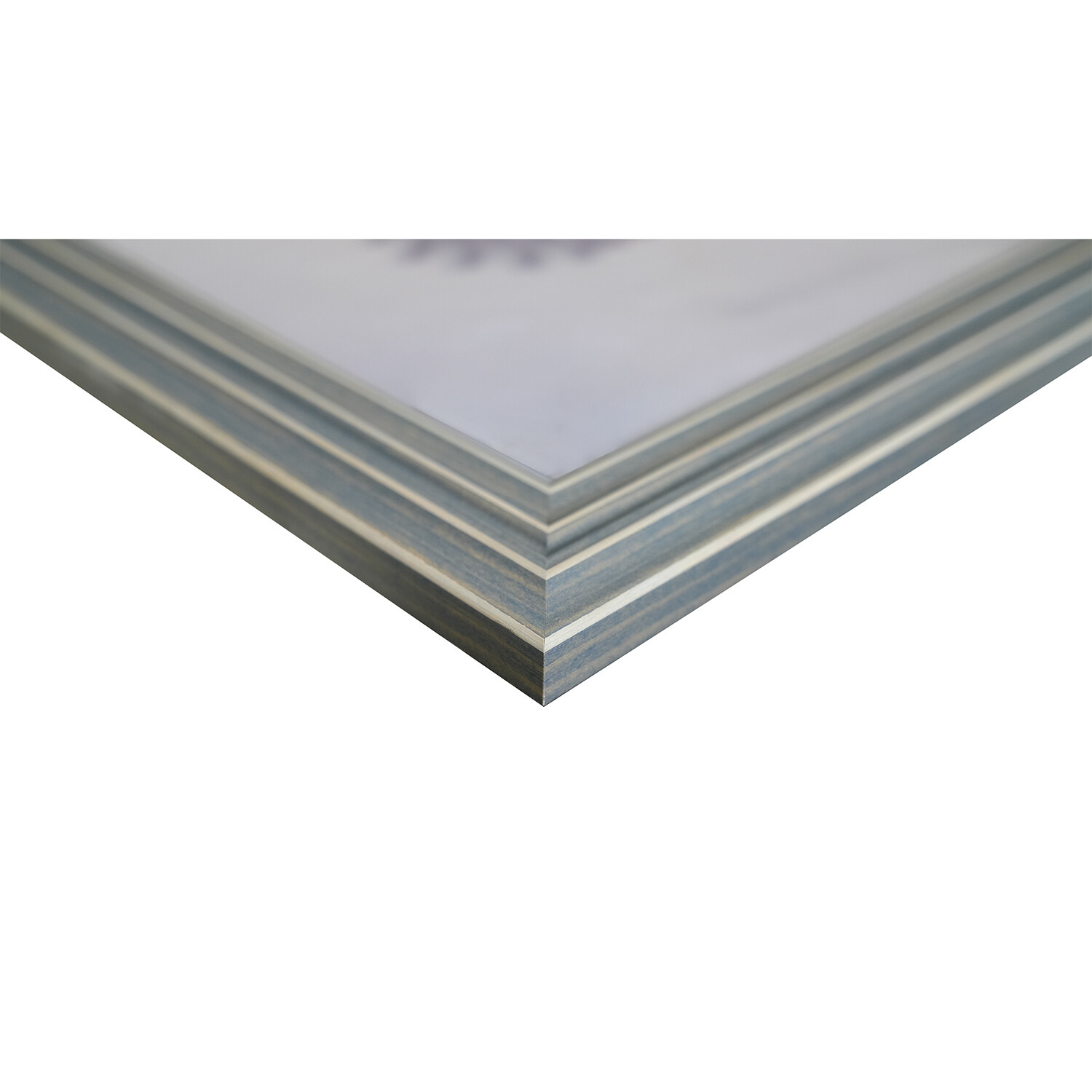 Blue Dusk Ridged Frame - Blue / 80x60cm Image 3