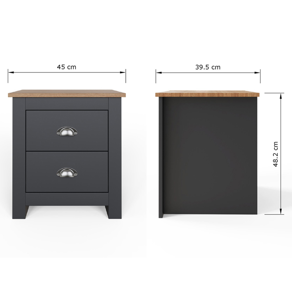 GFW Lancaster Slate Blue 3 Piece Bedroom Furniture Set Image 9