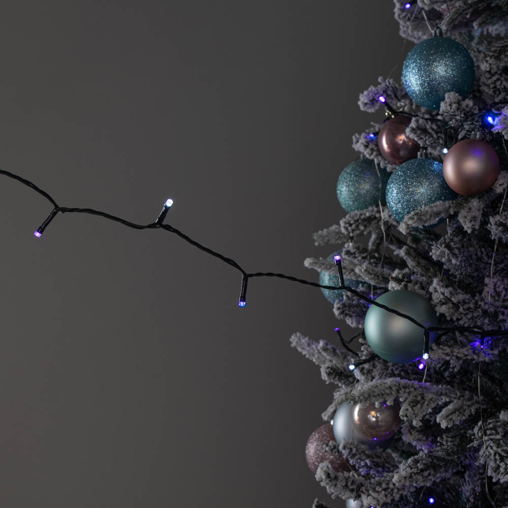 Samuel Alexander SupaBrights 200 Blue Purple and White LED Multi-Function String Light 16m Image 3