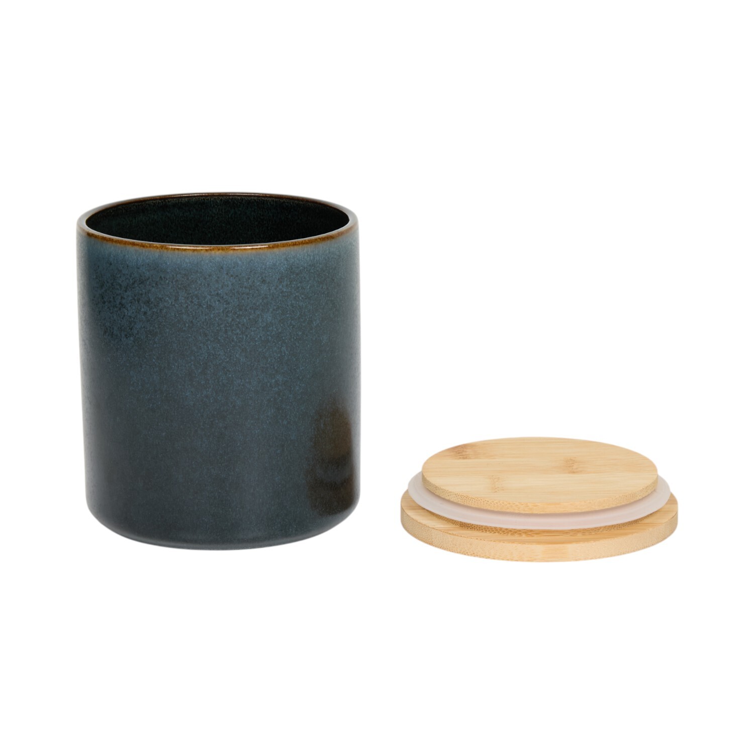 Ayano Reactive Glaze CanisterNavy Image 3
