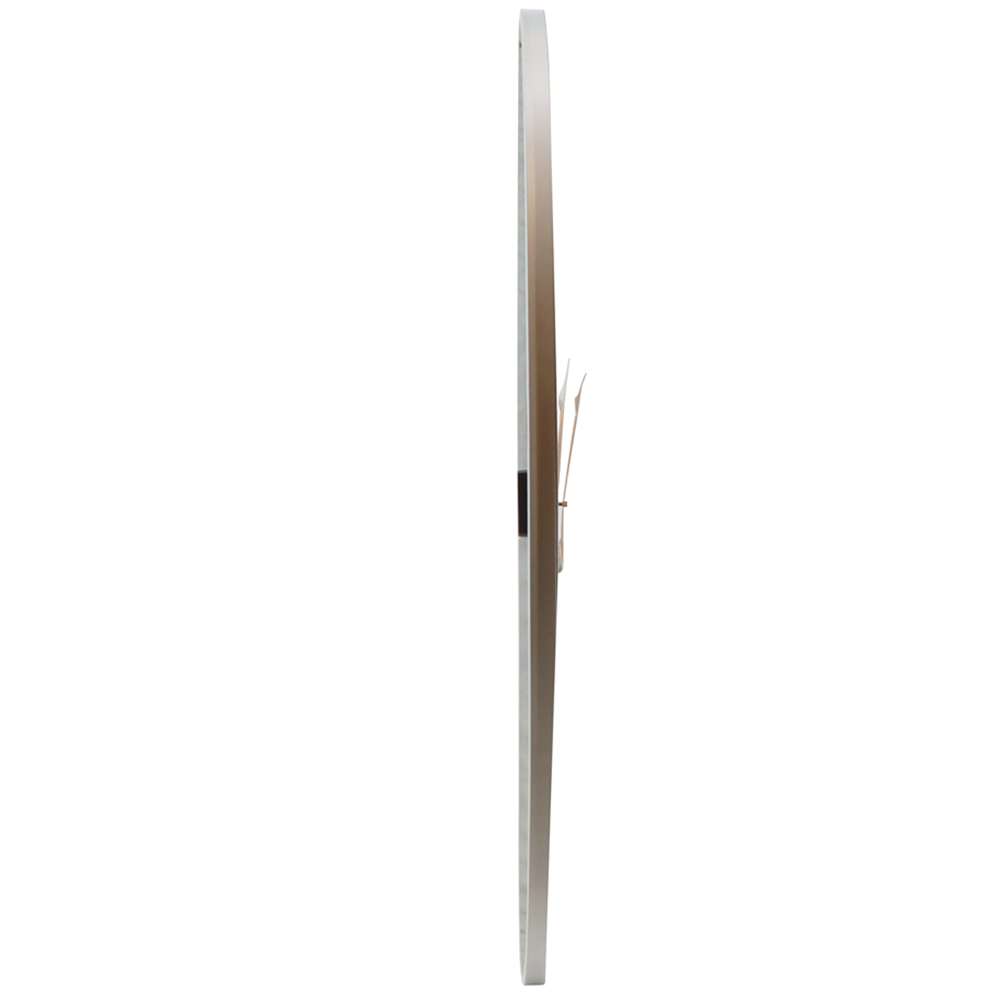 Charles Bentley Malham Grey Round Skeleton Indoor and Outdoor Wall Clock 90cm Image 4
