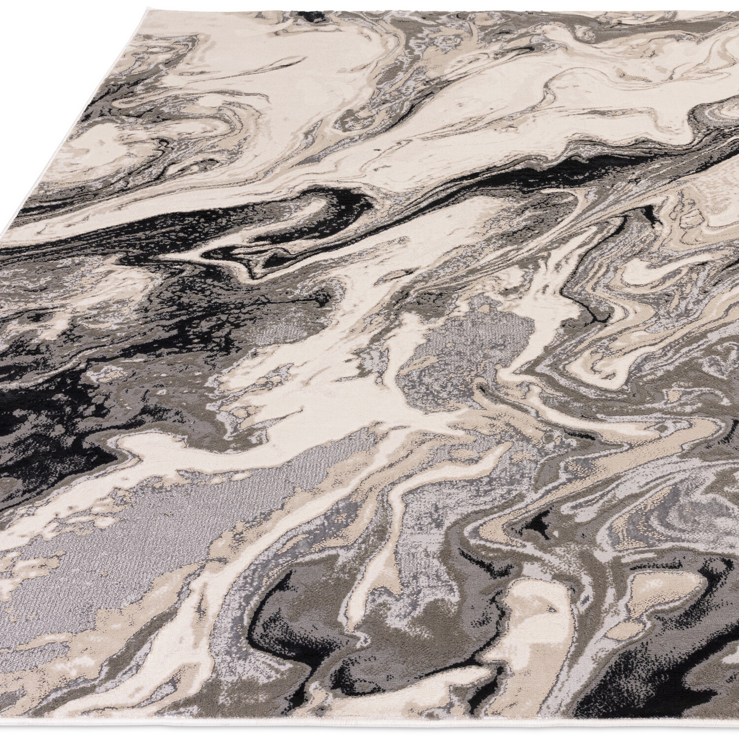 Dark Grey Ocean Mist Rug 120cm Image 2