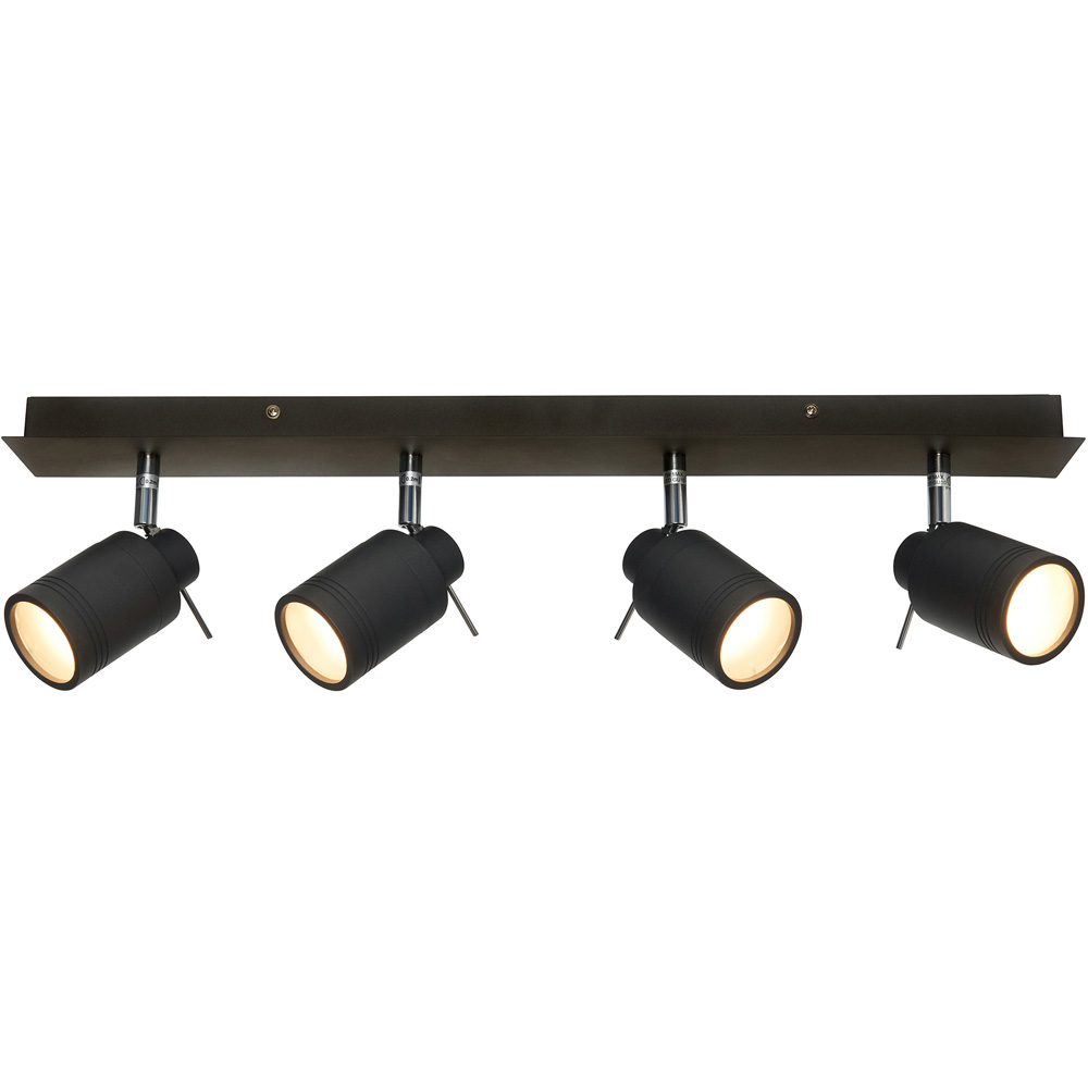 Spa Ramona Black 4 Spot IP44 Light Bar Image 3