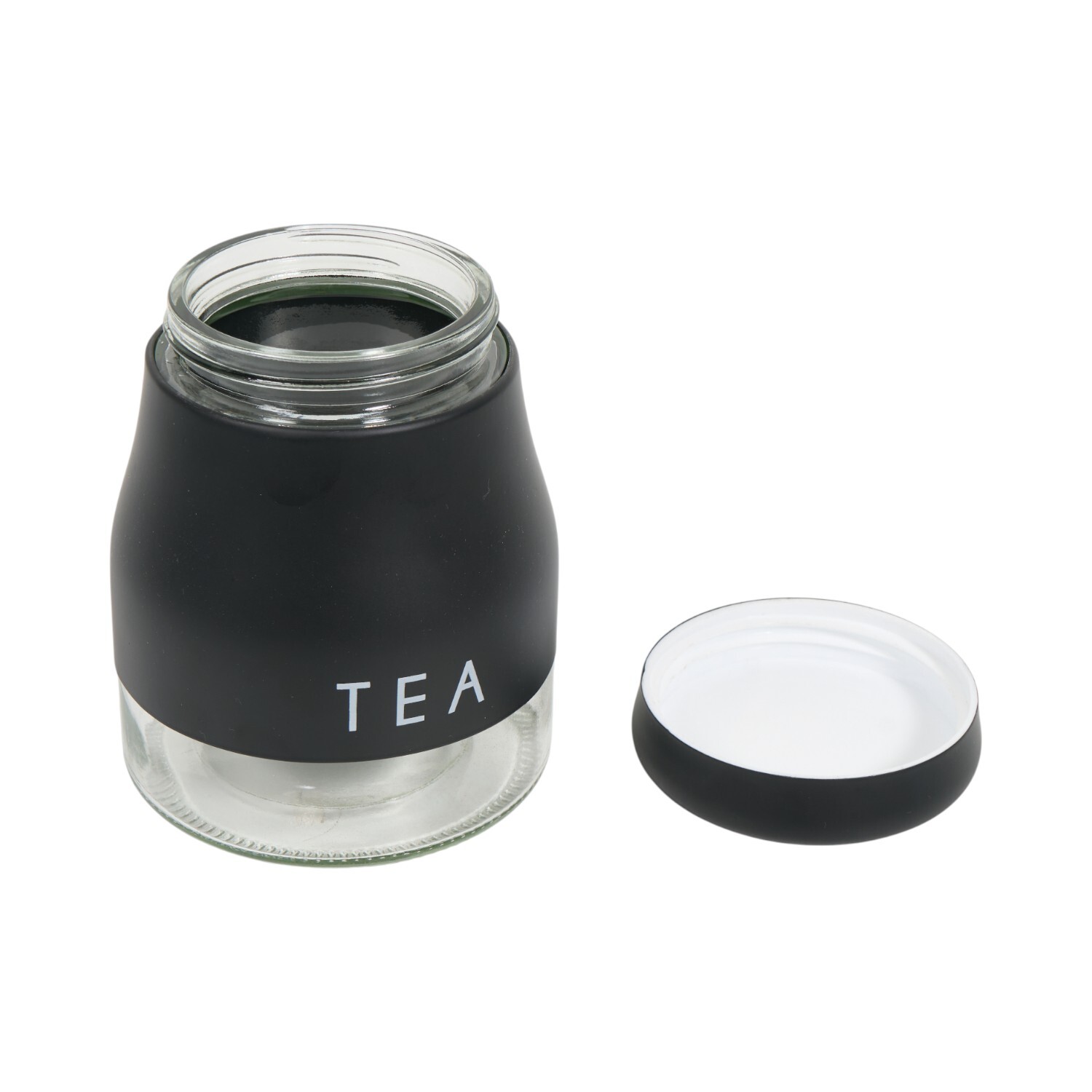 Set of 3 Stainless Steel Canisters Black Image 6