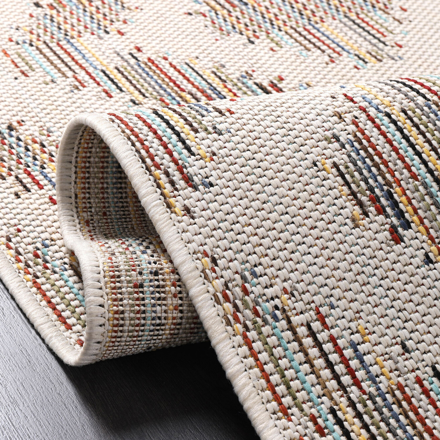 Colour Diamond Rug - Multicolour / 160cm Image 2