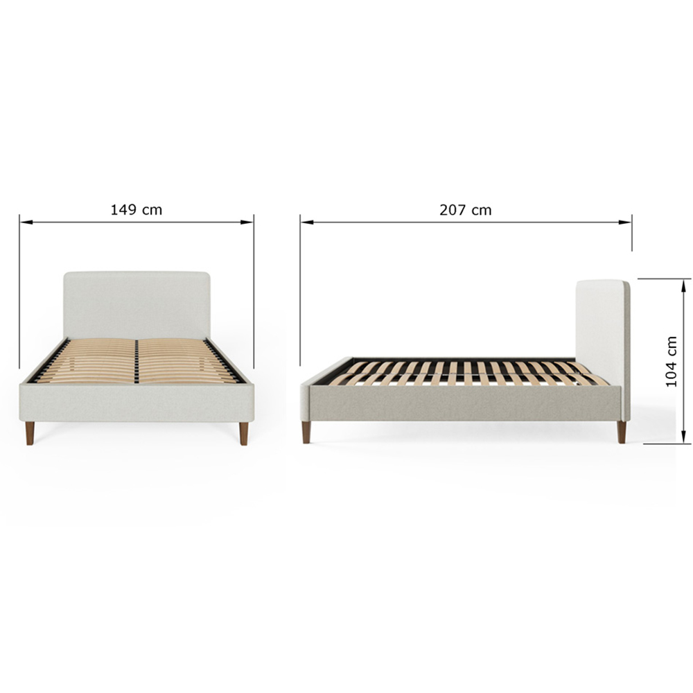 GFW Addison Double Grey Bed Frame Image 8
