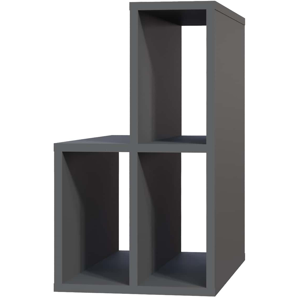 Decorotika Lemont 4 Shelf Anthracite Side Table Image 2