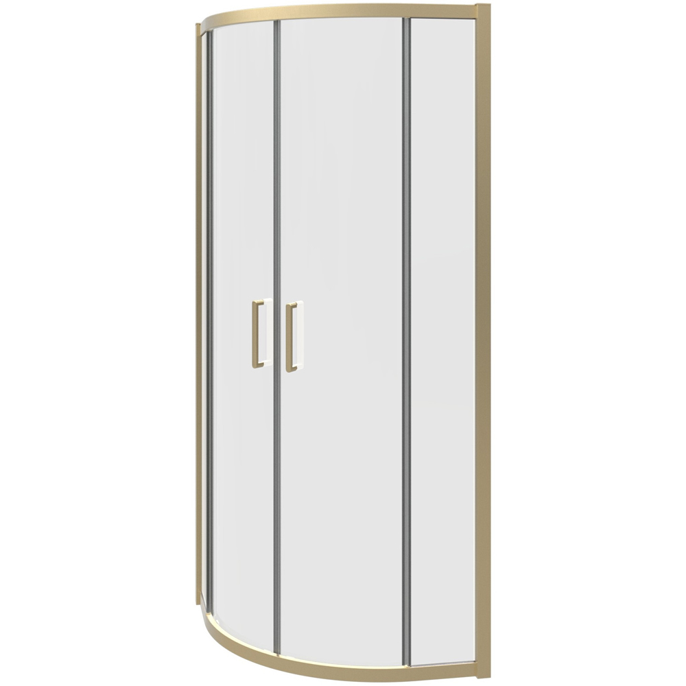 Bathstore Atlantis 2 Door Brushed Brass Quadrant Shower Enclosure 800mm Image 4