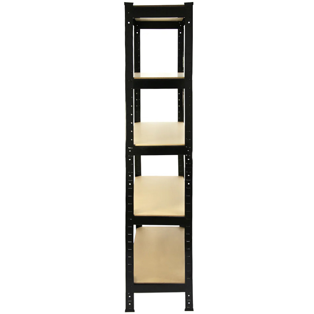 Monster Shop T-RAX 5 Tier Black Metal Racking Units with Bay Connectors 2 Pack Image 3