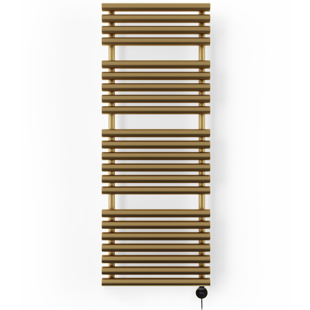 Terma Rolo Brass Electric Towel Rail with VEO Element Controller 1360 x 520mm Image 3