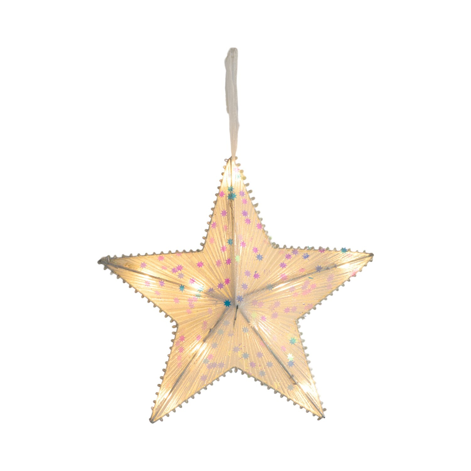 Sequin StarSilver and White Image 2