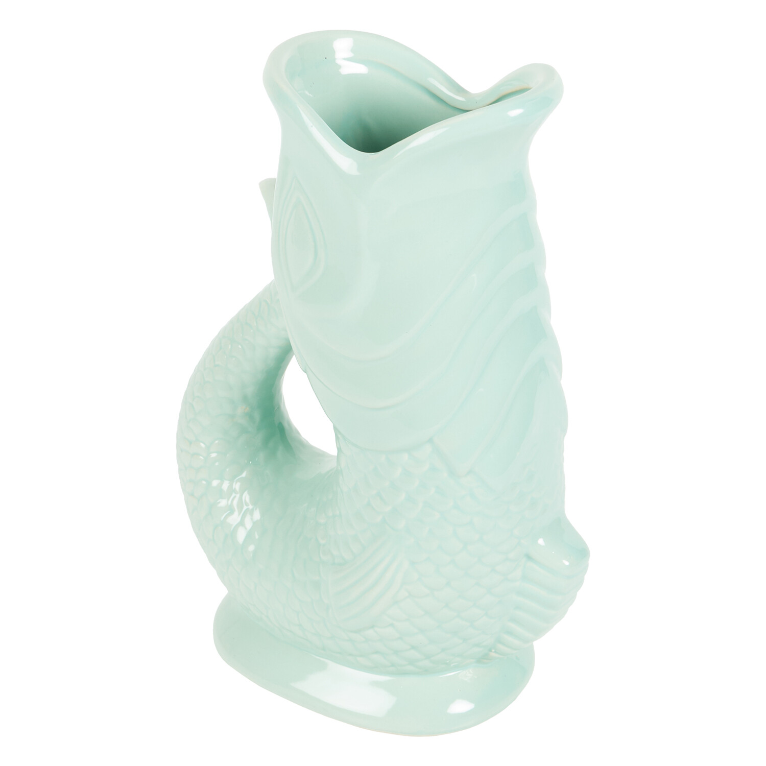 Sage Ceramic Koi Fish Jug - Sage Image 3