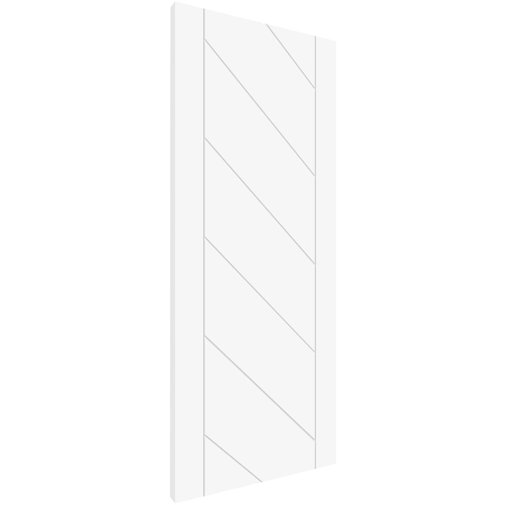 Monza White Primed Solid Internal Door 1981 x 610 x 35mm Image 3