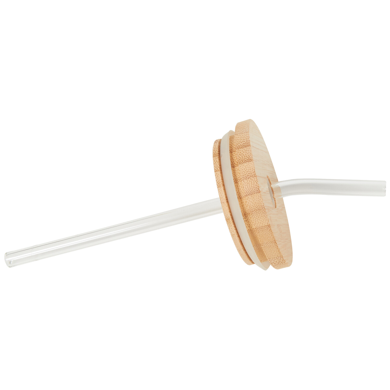 Xmas Drinking Jar with Bamboo Lid 550ml Image 3