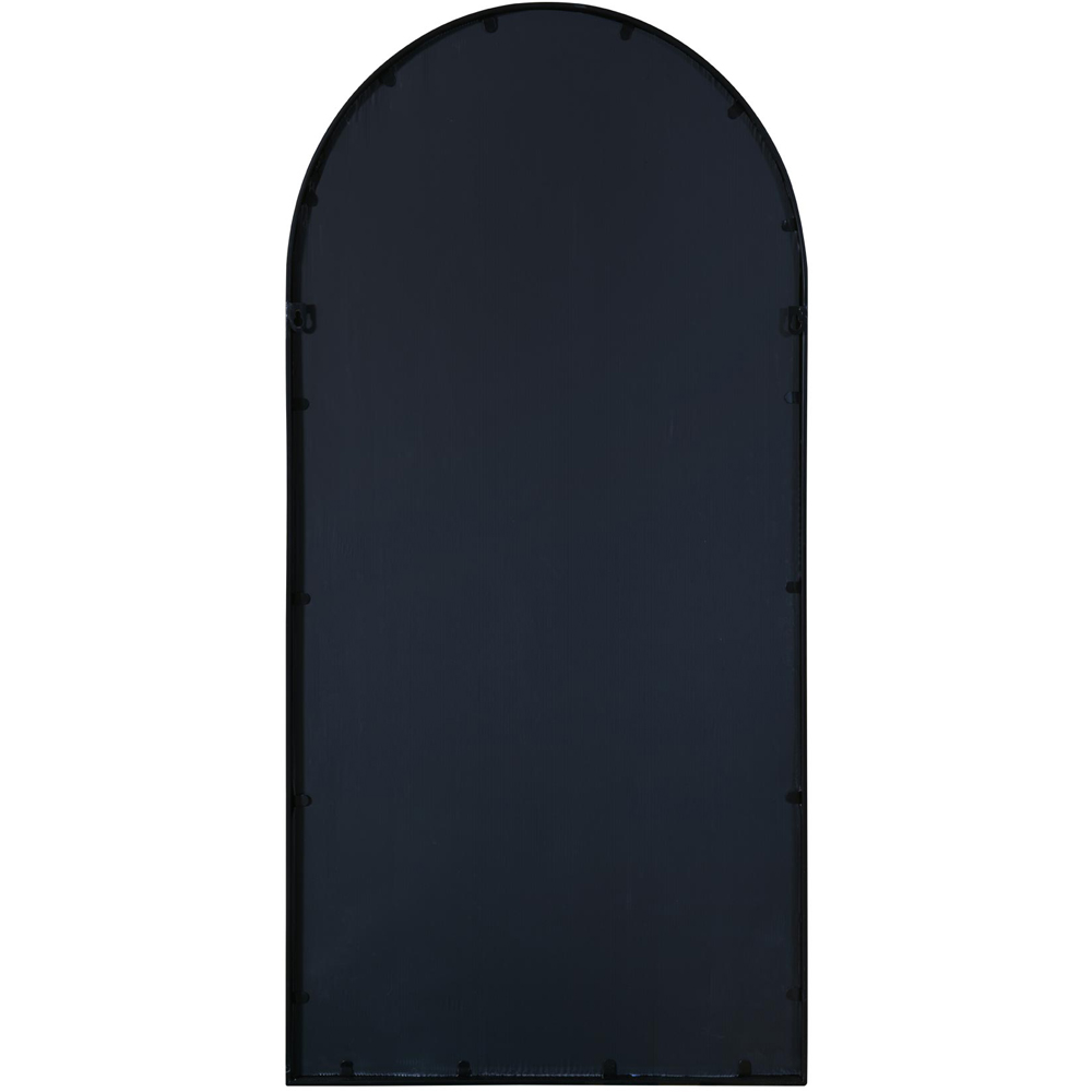 MirrorOutlet The Arcus Black Framed Arched Garden Wall Mirror 120 x 60cm Image 4