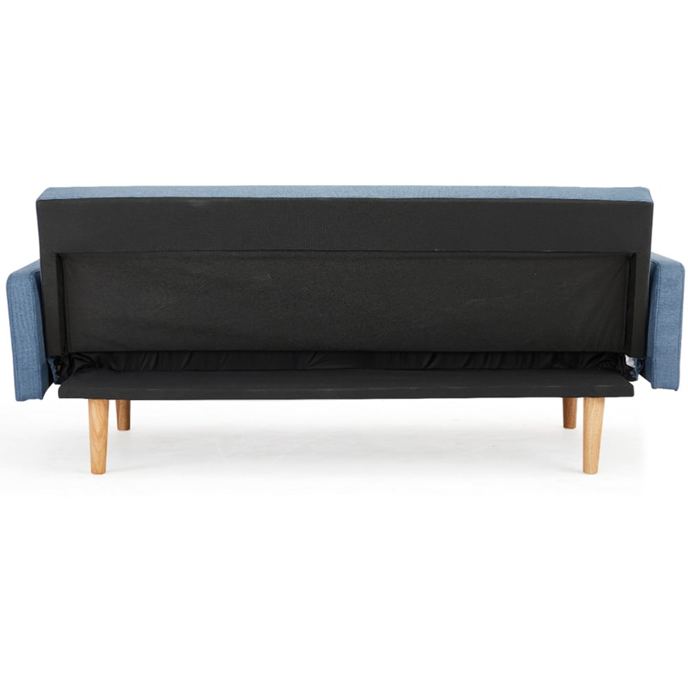 Home Detail Ryan 2 Seater Blue Sofa Bed Image 5