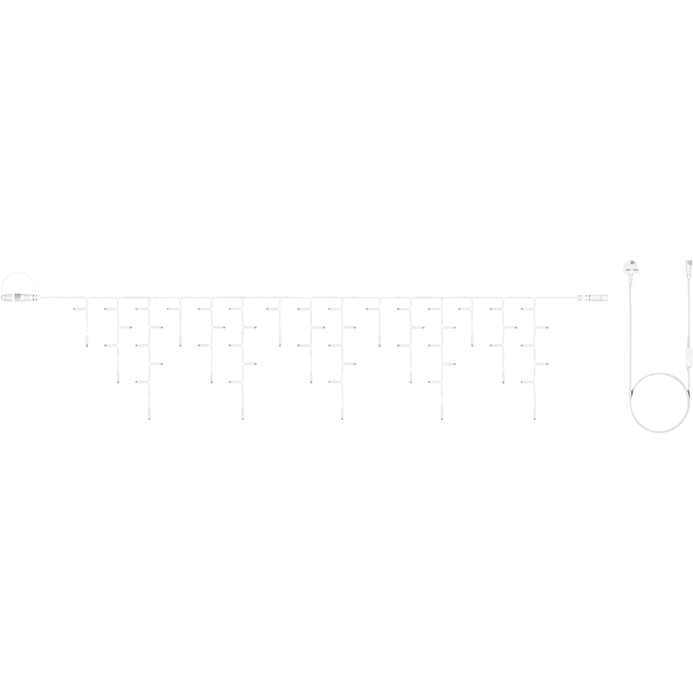Eagle Connect 60 Cool White LED White Icicle Light 2m Image 2