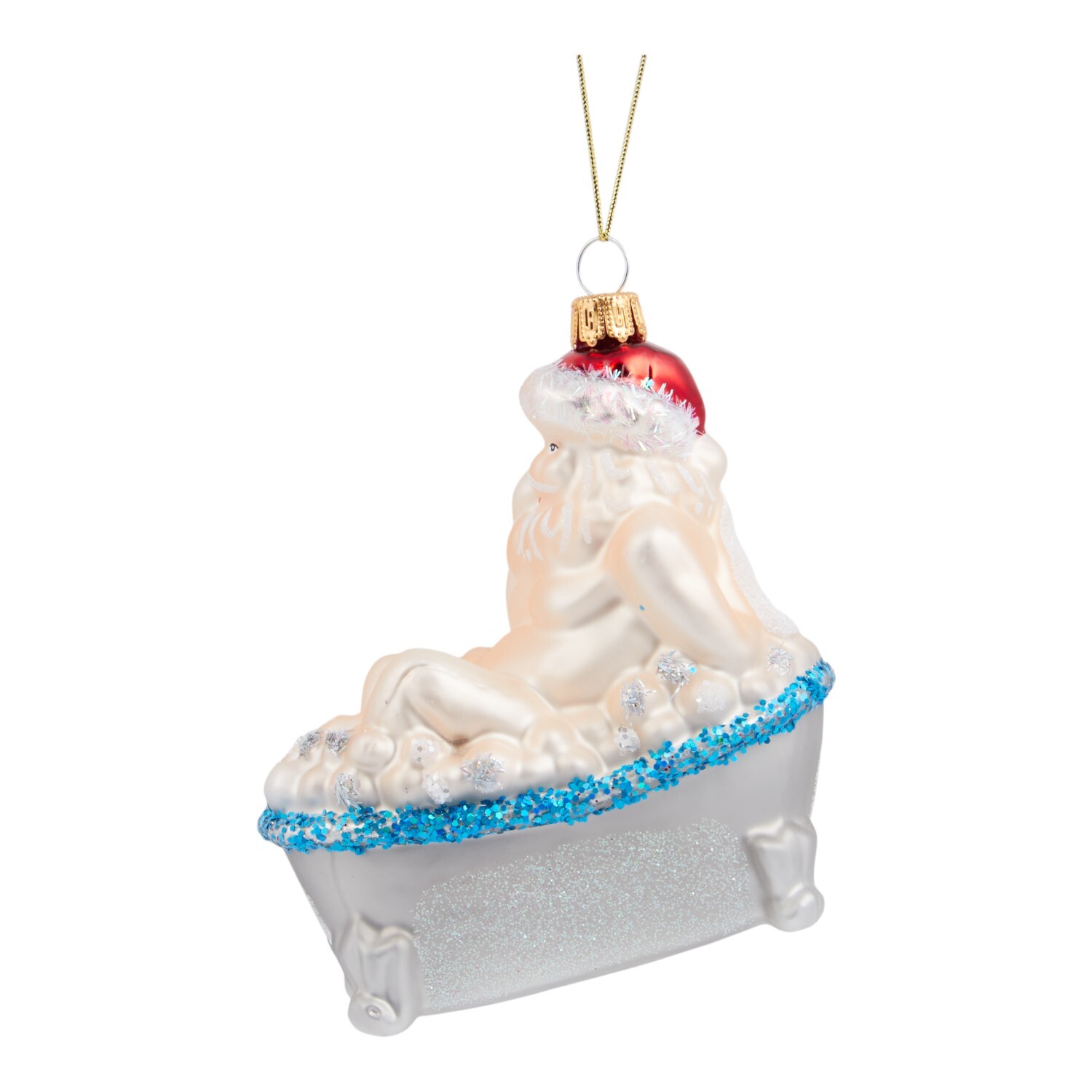 Santa Bubble Bath Hanging Decoration Image 2