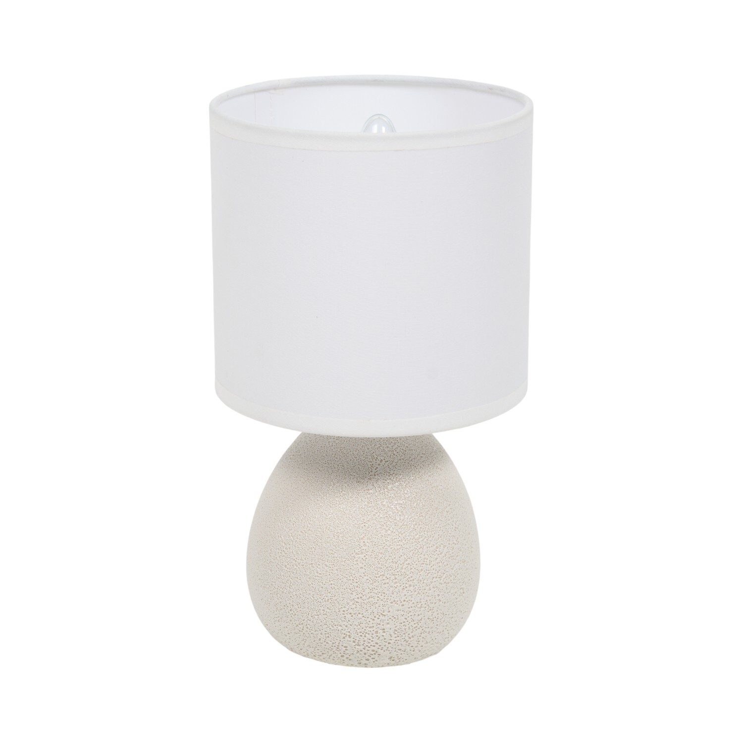 Pack of 2 Stone Effect Table Lamps White Image 4