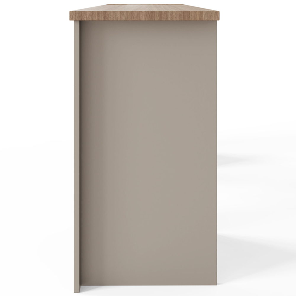 GFW Lancaster 4 Drawer Study Desk Grey Image 5