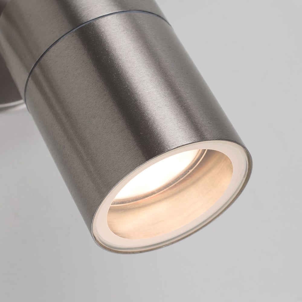 ValueLights Barrow 2 Pack Silver 2 Light Wall Spotlight Image 6