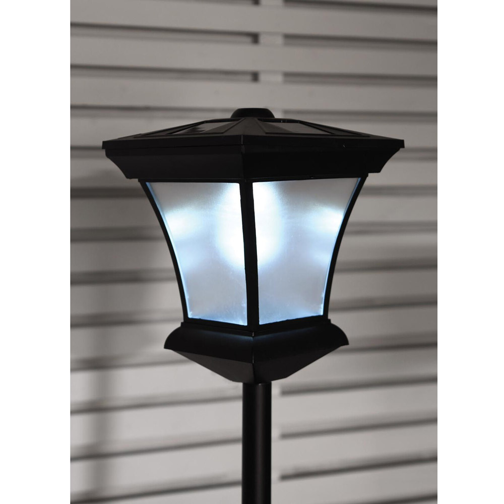 Solar Post With Plant Pot - Black Image 4