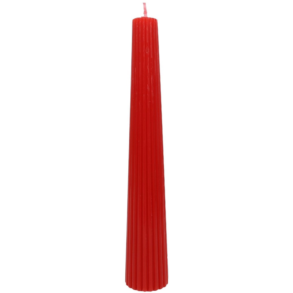 Pack of 4 Nordic Ribbed Taper Candles Image 4