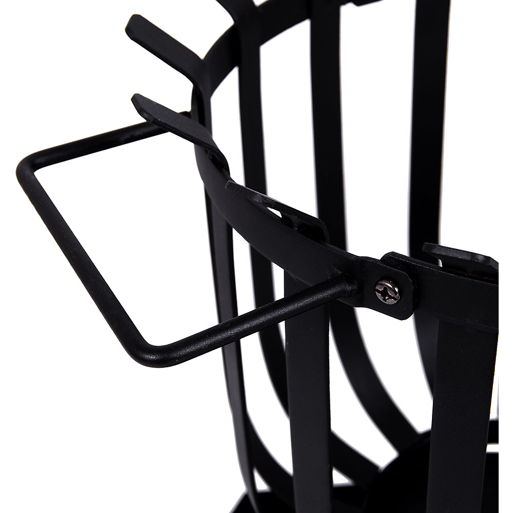 Garden Vida Black Square Steel Brazier Image 4