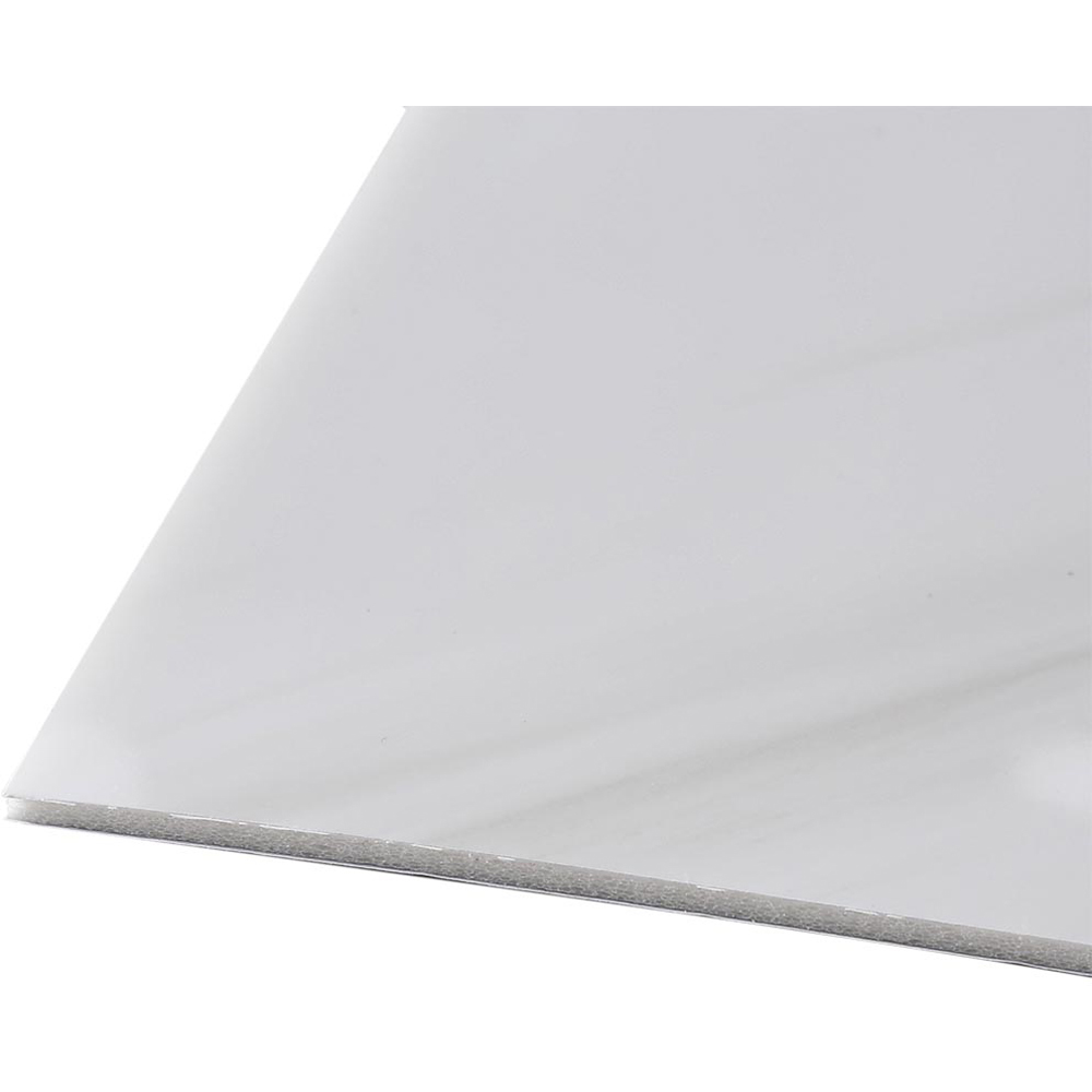 Living and Home Marble Patterned White Marble Self Adhesive PVC Wall Sticker 10 Pack Image 6