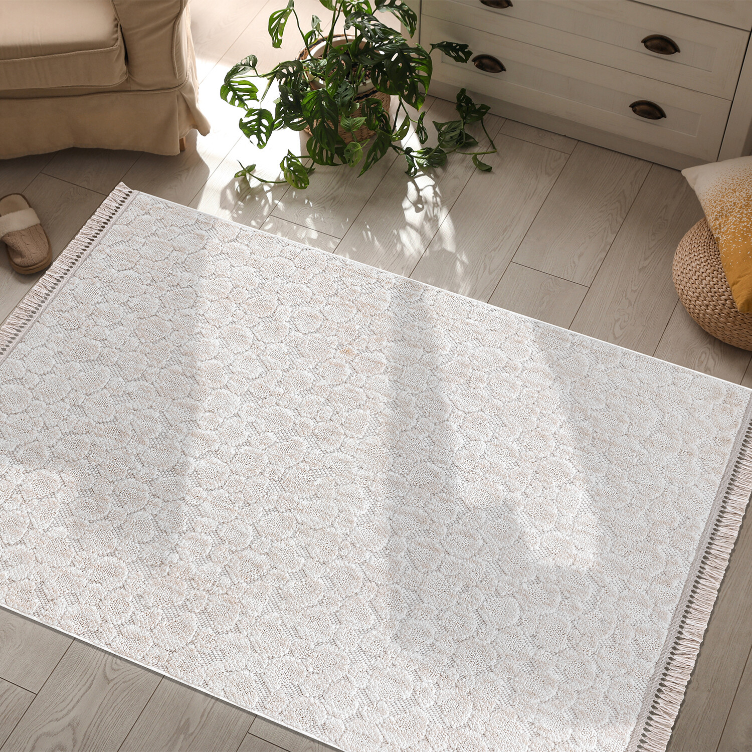 Broadway Dappled Rug - Natural / 230cm Image 2
