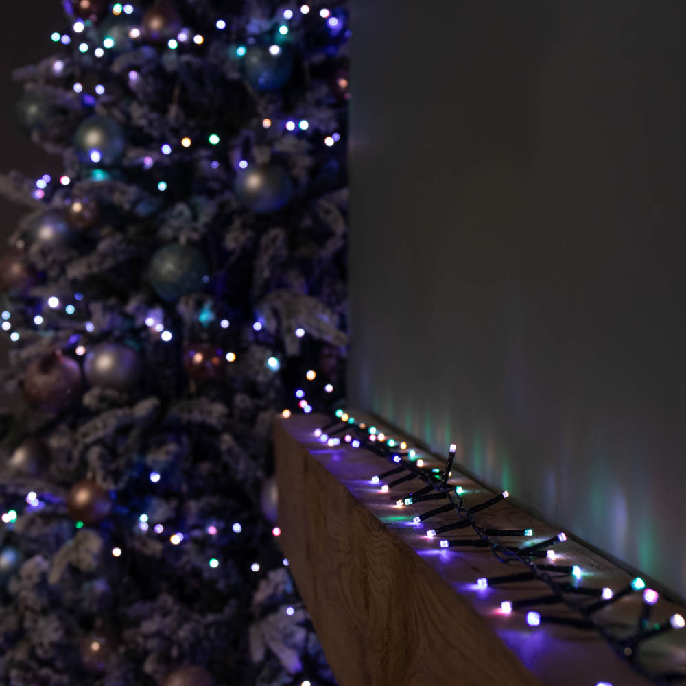 Samuel Alexander 600 White to Multicolour LED Multi-Function Green String Light 16m Image 2