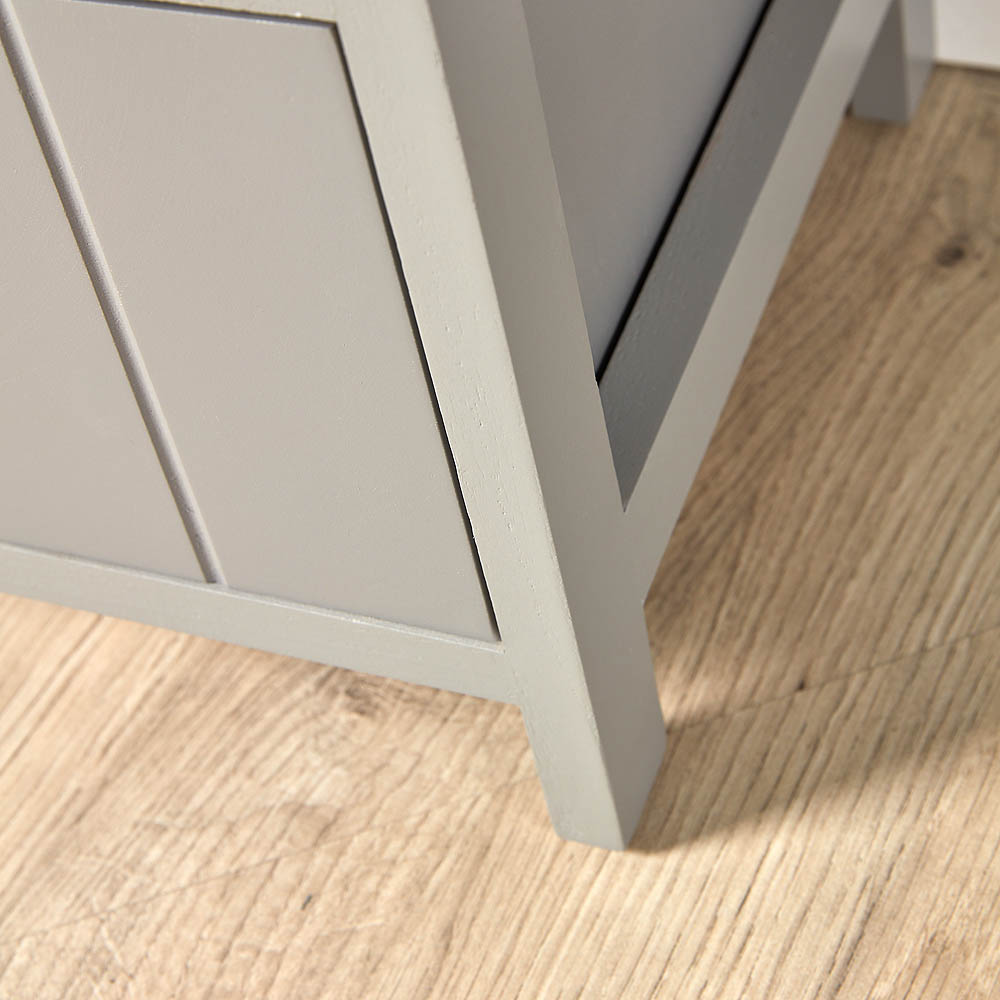 Home Source 4 Drawer Grey Storage Unit Image 5