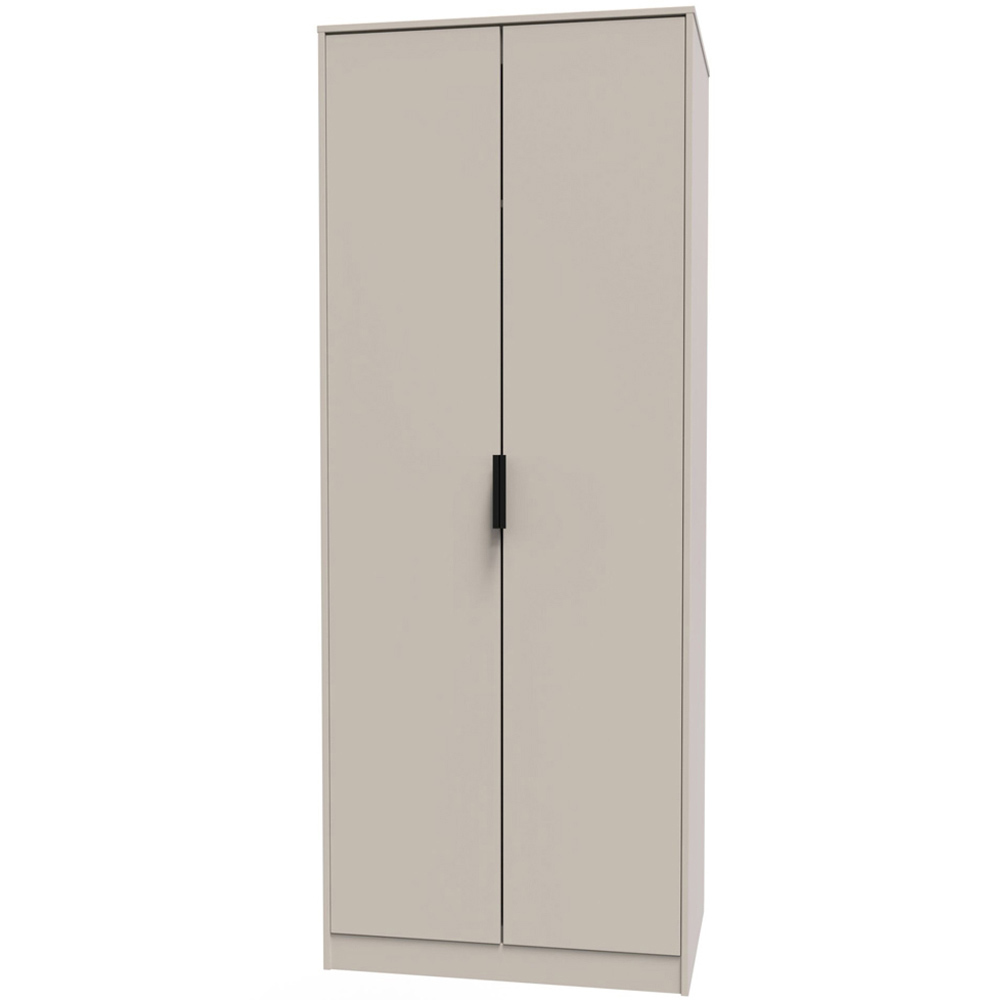Crowndale Hong Kong Ready Assembled 2 Door Kashmir Ash Tall Wardrobe Image 2