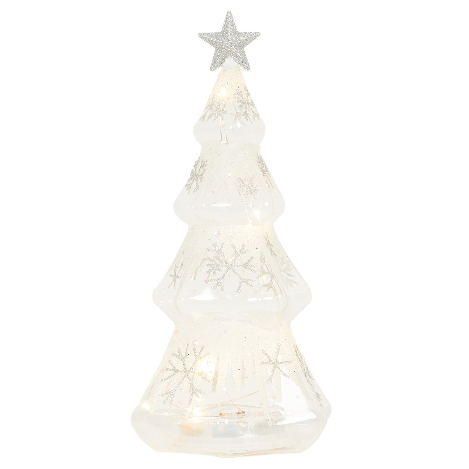 Glass Snowflake LED Tree Image 2