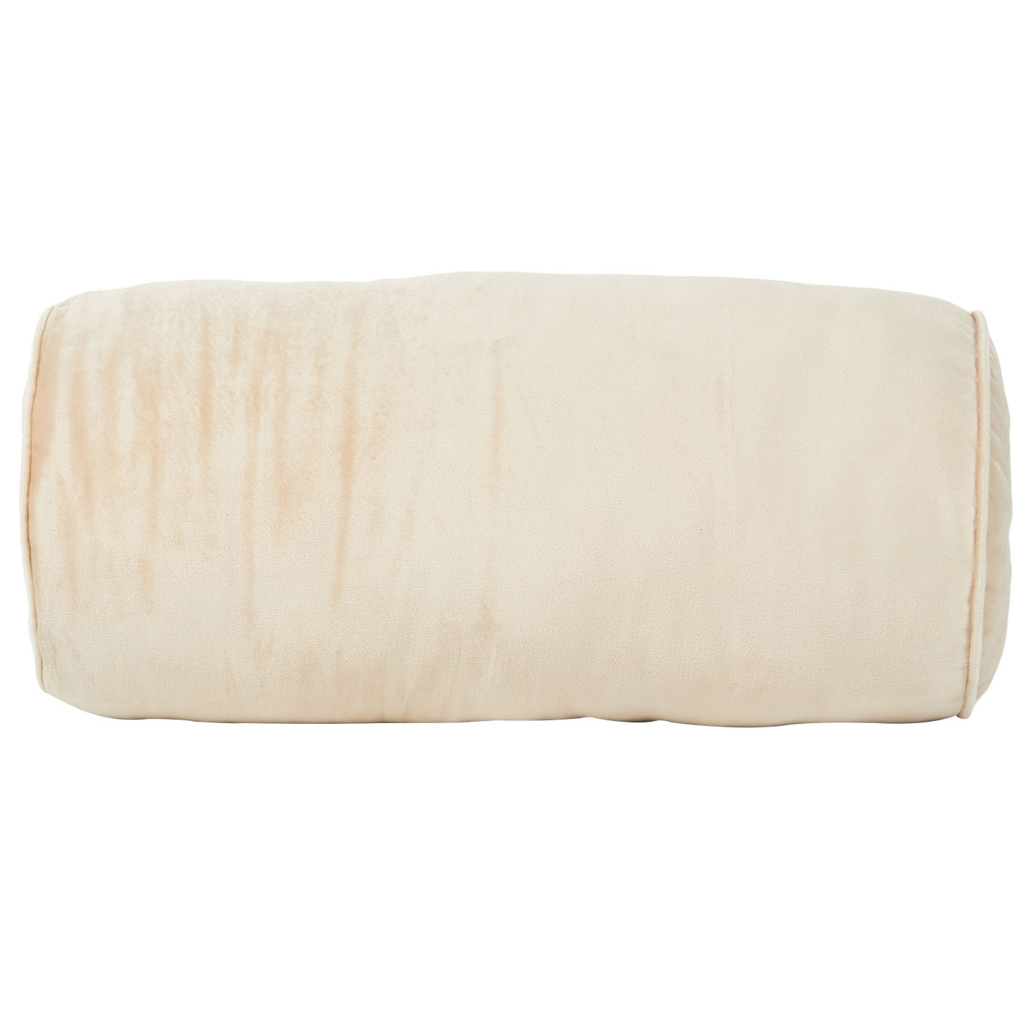 Velvet Bolster Cushion Natural Image 2
