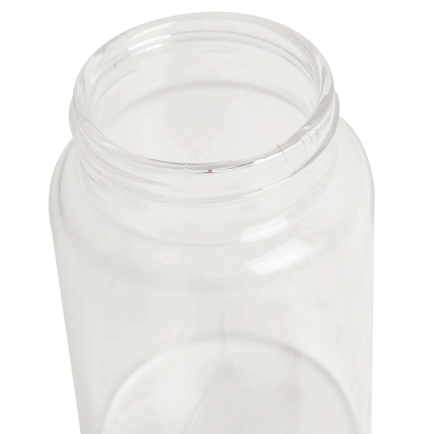 Tall Glass Jar with Acacia Lid - Clear / 11cm Image 4