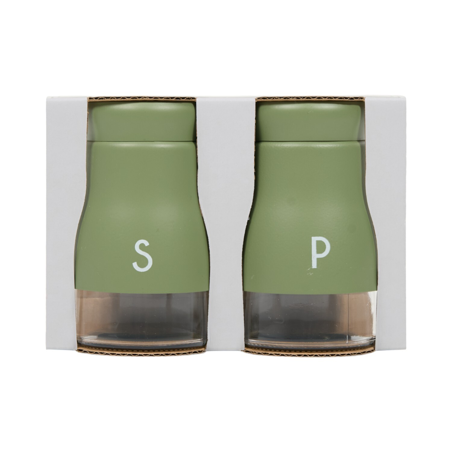 Matt Salt and Pepper Shaker Set Matt Green Image 2
