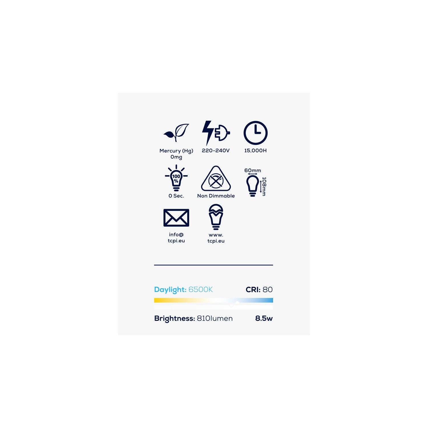 TCP LED A Shape B22 Bulbs Image 8