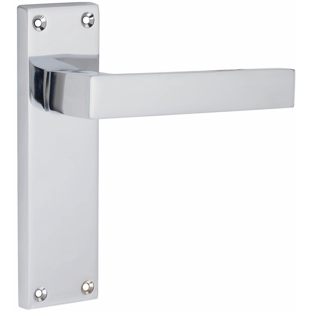 Golden Grace Silver Victorian Straight Delta Latch Door Handle 150 x 40mm Image 2