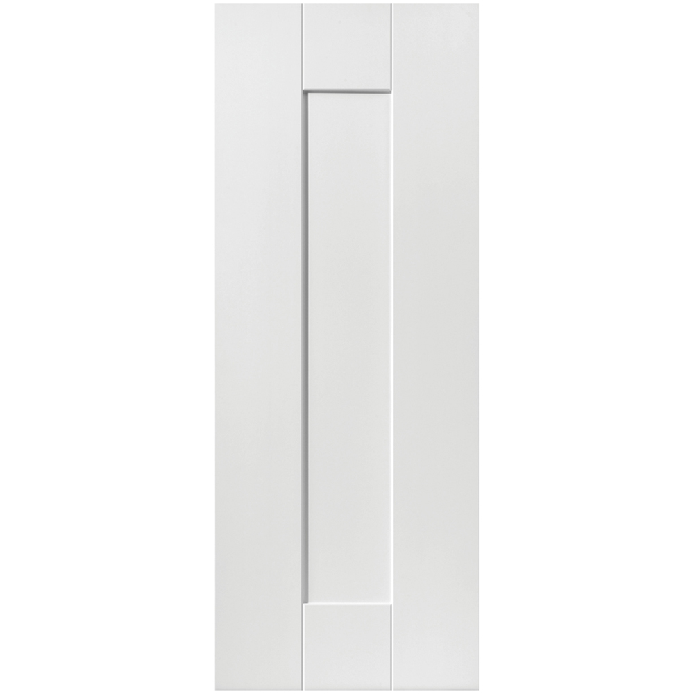 JB Kind Axis Shaker White Primed Internal Door 1981 x 762mm Image 1