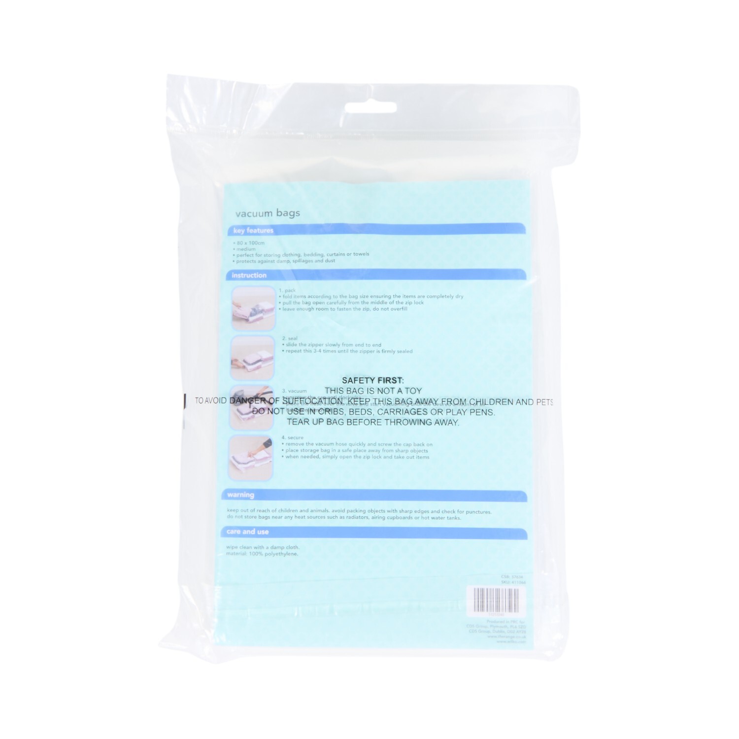 Clear Vacuum Bags - Clear / 2 / M Image 2