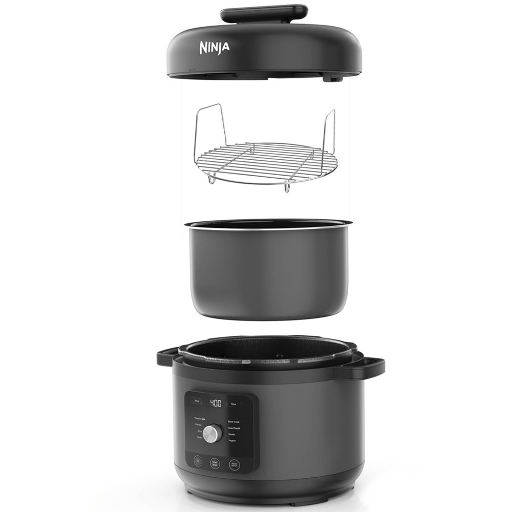 Ninja HyperHeat PC201UK 9-in-1 Grey 6L Pressure and Rice Electric Cooker Image 3